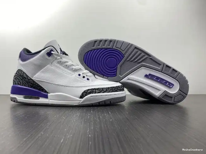 MaikeSneakers Jordan 'Dark Air Retro 3 CT8532-105 Iris' 0509